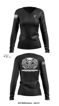 304th EVCC 1221294 Women's Long Sleeve V-neck Shirt - 1