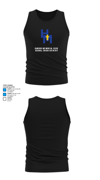 Tank Top, Hanson Memorial High School Cross Country, Cross Country, Teamtime, Team time, sublimation, custom sports apparel, team uniforms, spirit wear, spiritwear, sports uniforms, custom shirts, team store, custom team store, fundraiser sports, apparel fundraiser