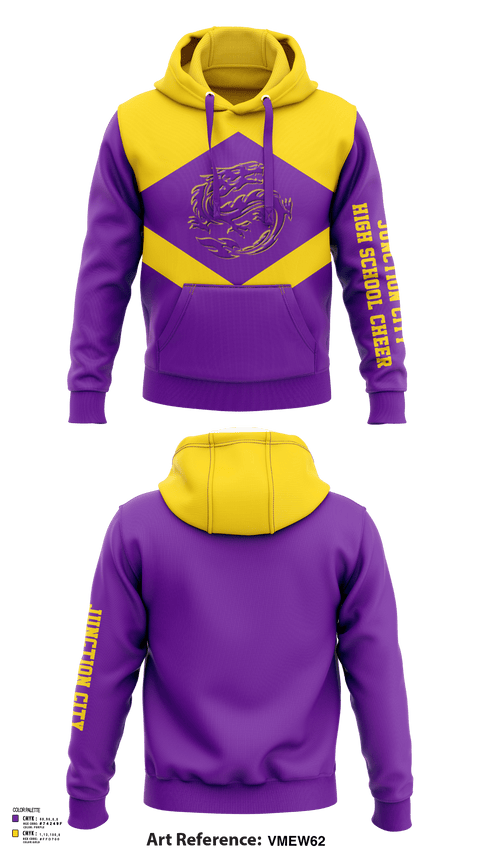 Hoodie, Junction City High School Cheer, Cheer, Teamtime, Team time, sublimation, custom sports apparel, team uniforms, spirit wear, spiritwear, sports uniforms, custom shirts, team store, custom team store, fundraiser sports, apparel fundraiser