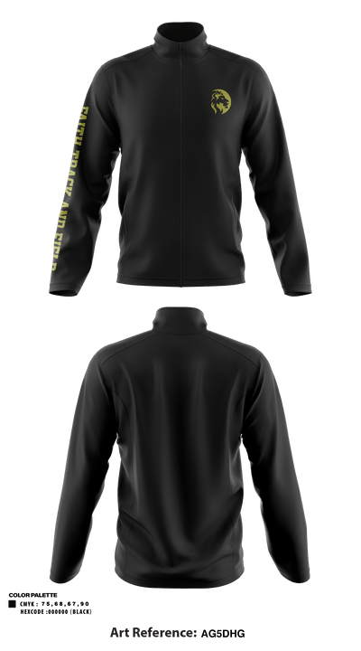 Faith Christian School Track and Field 35752528 Fleece Jacket - 1