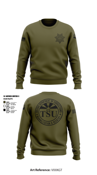 Crew Neck Sweatshirt, TSU, Police, Teamtime, Team time, sublimation, custom sports apparel, team uniforms, spirit wear, spiritwear, sports uniforms, custom shirts, team store, custom team store, fundraiser sports, apparel fundraiser