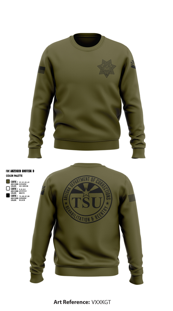 Crew Neck Sweatshirt, TSU, Police, Teamtime, Team time, sublimation, custom sports apparel, team uniforms, spirit wear, spiritwear, sports uniforms, custom shirts, team store, custom team store, fundraiser sports, apparel fundraiser