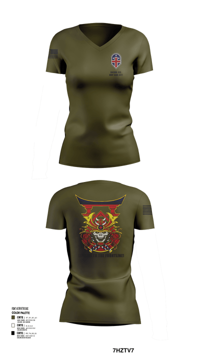 343rd Medical Hospital Augmentation Detachment 45513256 Women's Short Sleeve V-neck Shirt - 148
