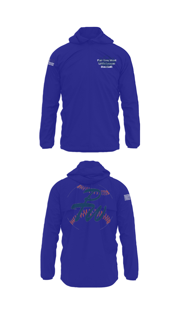 Windbreaker, Par-Troy West Little League Baseball, Baseball, Teamtime, Team time, sublimation, custom sports apparel, team uniforms, spirit wear, spiritwear, sports uniforms, custom shirts, team store, custom team store, fundraiser sports, apparel fundraiser