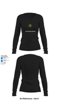 Taylor High School Basketball 61945648 Women's Long Sleeve V-neck Shirt - 34