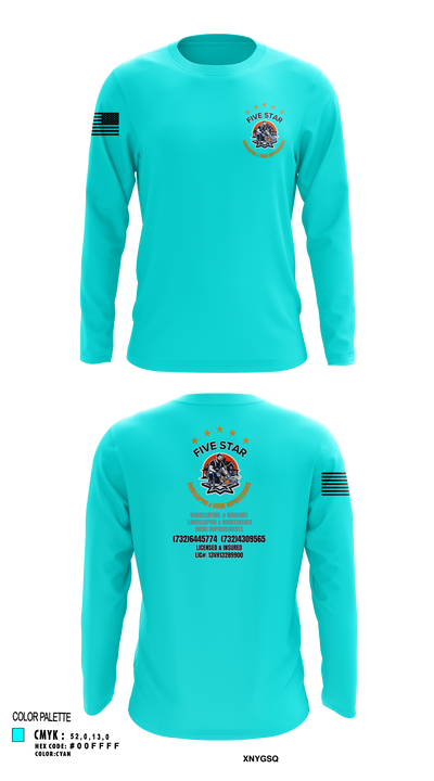 5 Star 18393940 Long Sleeve Performance Shirt 113