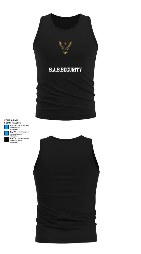 Tank Top, S.A.S.Security, , Teamtime, Team time, sublimation, custom sports apparel, team uniforms, spirit wear, spiritwear, sports uniforms, custom shirts, team store, custom team store, fundraiser sports, apparel fundraiser