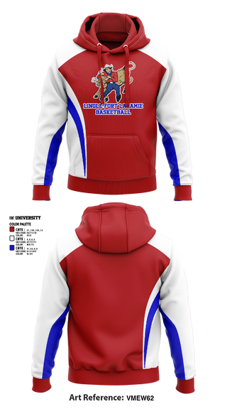 Hoodie, Lingle-Fort Laramie High School Basketball, Men's Basketball, Teamtime, Team time, sublimation, custom sports apparel, team uniforms, spirit wear, spiritwear, sports uniforms, custom shirts, team store, custom team store, fundraiser sports, apparel fundraiser
