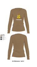 1-200 Infantry 56519387 Women's Long Sleeve V-neck Shirt - 2