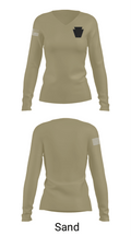 Blackout 17717609 Women's Long Sleeve V-neck Shirt - 92