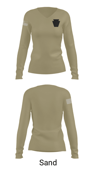 Blackout 17717609 Women's Long Sleeve V-neck Shirt - 92