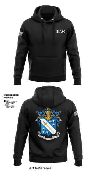 Hoodie, Phi Delta Theta, Army, Teamtime, Team time, sublimation, custom sports apparel, team uniforms, spirit wear, spiritwear, sports uniforms, custom shirts, team store, custom team store, fundraiser sports, apparel fundraiser