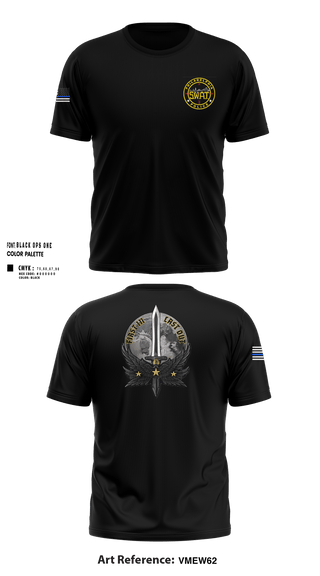 Short Sleeve Performance Shirt, Philadlphia SWAT, Police, Teamtime, Team time, sublimation, custom sports apparel, team uniforms, spirit wear, spiritwear, sports uniforms, custom shirts, team store, custom team store, fundraiser sports, apparel fundraiser