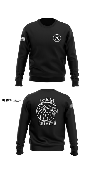Crew Neck Sweatshirt, C co 152 BEB, National Guard, Teamtime, Team time, sublimation, custom sports apparel, team uniforms, spirit wear, spiritwear, sports uniforms, custom shirts, team store, custom team store, fundraiser sports, apparel fundraiser