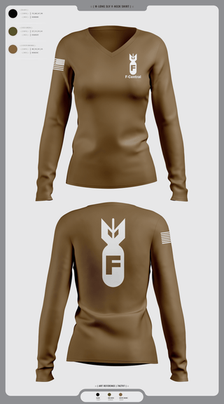 Womens Long Sleeve Vneck Shirt, F Central, Police, Teamtime, Team time, sublimation, custom sports apparel, team uniforms, spirit wear, spiritwear, sports uniforms, custom shirts, team store, custom team store, fundraiser sports, apparel fundraiser