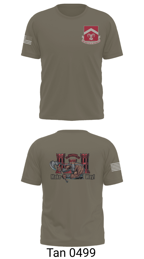 Short Sleeve Performance Shirt, 937th CEC-A, 40th BEB, Army, Teamtime, Team time, sublimation, custom sports apparel, team uniforms, spirit wear, spiritwear, sports uniforms, custom shirts, team store, custom team store, fundraiser sports, apparel fundraiser