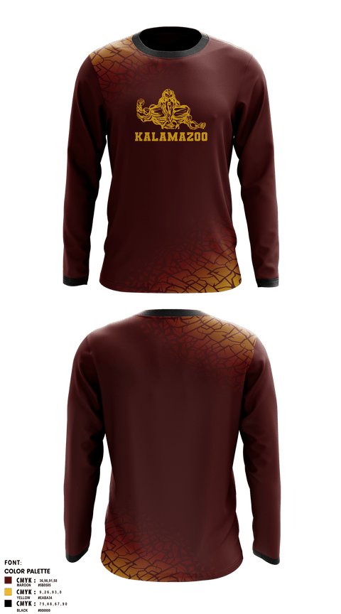 Long Sleeve Rash Guard Shirt, Kalamazoo Central High School Wrestling, Wrestling, Teamtime, Team time, sublimation, custom sports apparel, team uniforms, spirit wear, spiritwear, sports uniforms, custom shirts, team store, custom team store, fundraiser sports, apparel fundraiser