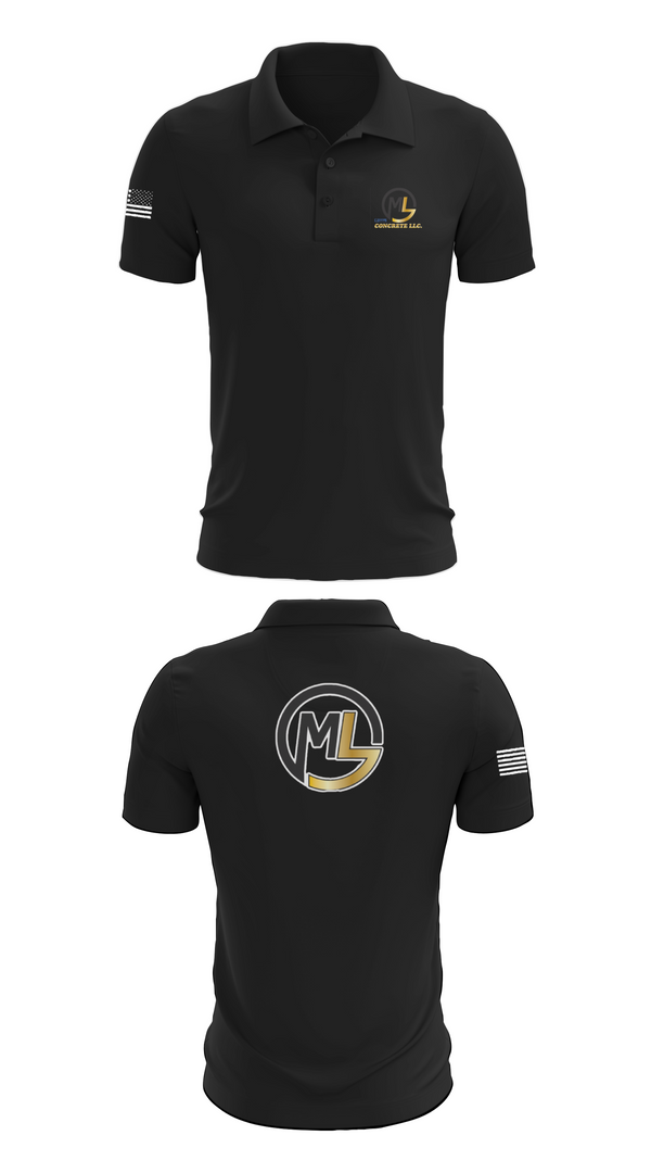 Short Sleeve Performance Polo, ML concrete Llc, , Teamtime, Team time, sublimation, custom sports apparel, team uniforms, spirit wear, spiritwear, sports uniforms, custom shirts, team store, custom team store, fundraiser sports, apparel fundraiser