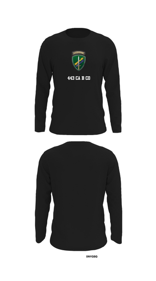 Long Sleeve Performance Shirt, 443 CA B Co, , Teamtime, Team time, sublimation, custom sports apparel, team uniforms, spirit wear, spiritwear, sports uniforms, custom shirts, team store, custom team store, fundraiser sports, apparel fundraiser
