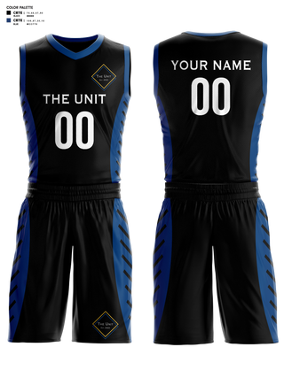 Basketball Uniform, The Unit, Men's Basketball, Teamtime, Team time, sublimation, custom sports apparel, team uniforms, spirit wear, spiritwear, sports uniforms, custom shirts, team store, custom team store, fundraiser sports, apparel fundraiser