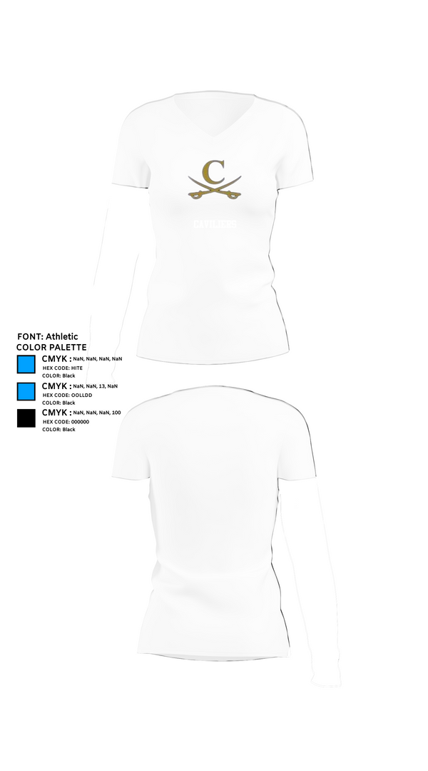 Womens Short Sleeve Vneck Shirt, Caviliers, Men's Basketball, Teamtime, Team time, sublimation, custom sports apparel, team uniforms, spirit wear, spiritwear, sports uniforms, custom shirts, team store, custom team store, fundraiser sports, apparel fundraiser