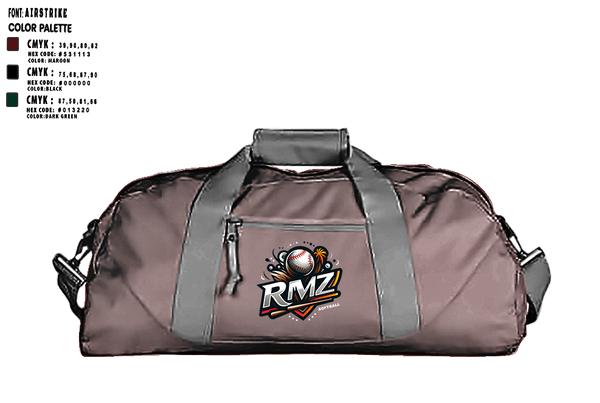 Duffle Bag, RMZ, Softball, Teamtime, Team time, sublimation, custom sports apparel, team uniforms, spirit wear, spiritwear, sports uniforms, custom shirts, team store, custom team store, fundraiser sports, apparel fundraiser