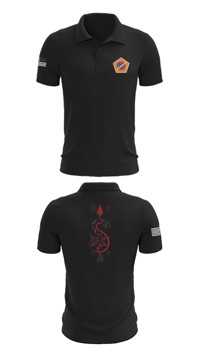 98th Expeditionary Signal Battalion 25845475 Short Sleeve Performance Polo - 27