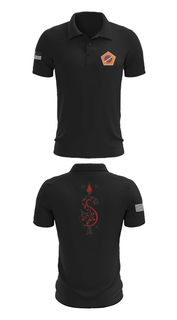 Short Sleeve Performance Polo, 98th Expeditionary Signal Battalion, Army, Teamtime, Team time, sublimation, custom sports apparel, team uniforms, spirit wear, spiritwear, sports uniforms, custom shirts, team store, custom team store, fundraiser sports, apparel fundraiser