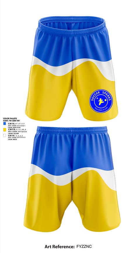 Athletic Shorts With Pockets, Soccer Sparks, Men's Soccer, Teamtime, Team time, sublimation, custom sports apparel, team uniforms, spirit wear, spiritwear, sports uniforms, custom shirts, team store, custom team store, fundraiser sports, apparel fundraiser