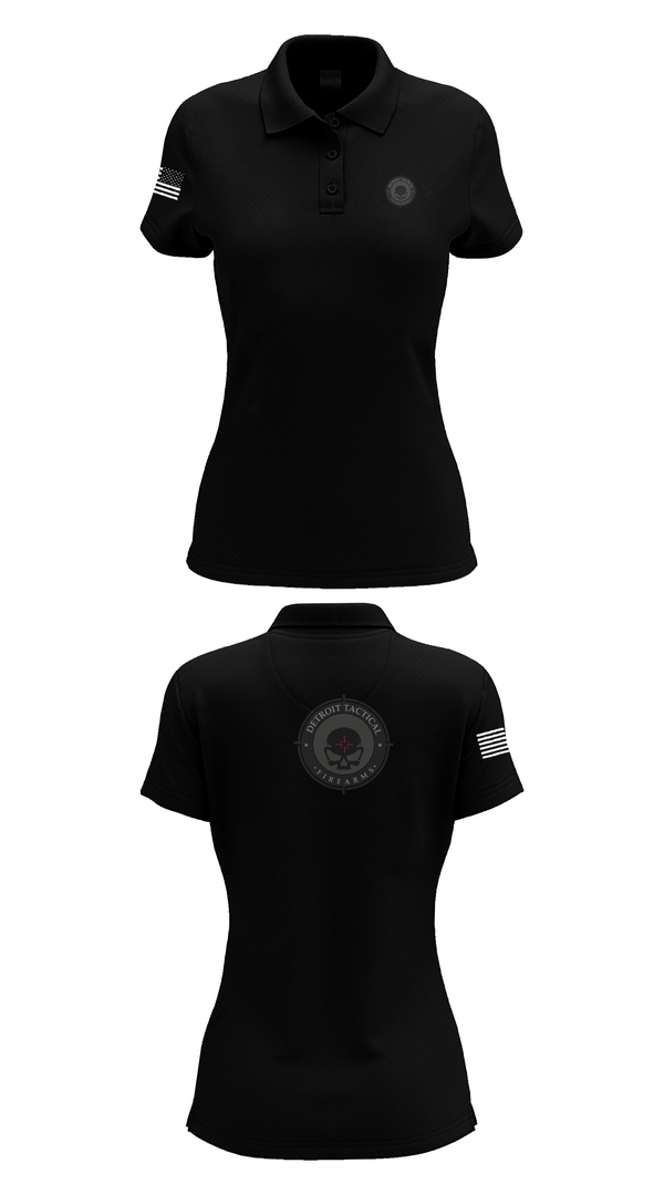 Womens Short Sleeve Performance Polo, Detroit Tactical Firearms, , Teamtime, Team time, sublimation, custom sports apparel, team uniforms, spirit wear, spiritwear, sports uniforms, custom shirts, team store, custom team store, fundraiser sports, apparel fundraiser