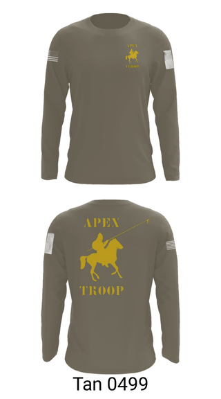 Long Sleeve Performance Shirt, Alpha Troop, 1-221 CAV, National Guard, Teamtime, Team time, sublimation, custom sports apparel, team uniforms, spirit wear, spiritwear, sports uniforms, custom shirts, team store, custom team store, fundraiser sports, apparel fundraiser
