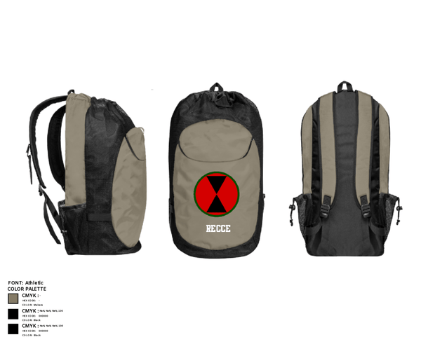 Gear Bag, RECCE, Army, Teamtime, Team time, sublimation, custom sports apparel, team uniforms, spirit wear, spiritwear, sports uniforms, custom shirts, team store, custom team store, fundraiser sports, apparel fundraiser