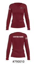 Greyhounds Badminton 55285916 Women's Long Sleeve V-neck Shirt - 20