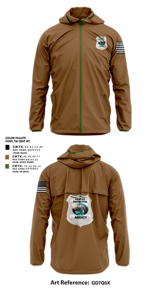 Windbreaker, Peoples Protection Agency, LLC, , Teamtime, Team time, sublimation, custom sports apparel, team uniforms, spirit wear, spiritwear, sports uniforms, custom shirts, team store, custom team store, fundraiser sports, apparel fundraiser