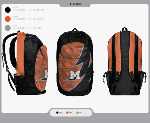 Gear Bag, Milton Area Black Panthers, , Teamtime, Team time, sublimation, custom sports apparel, team uniforms, spirit wear, spiritwear, sports uniforms, custom shirts, team store, custom team store, fundraiser sports, apparel fundraiser