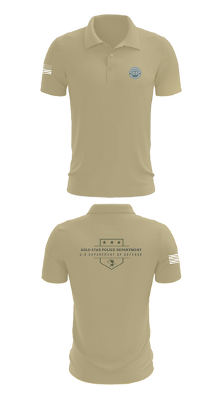 Short Sleeve Performance Polo, GOLD STAR POLICE DEPARTMENT, , Teamtime, Team time, sublimation, custom sports apparel, team uniforms, spirit wear, spiritwear, sports uniforms, custom shirts, team store, custom team store, fundraiser sports, apparel fundraiser