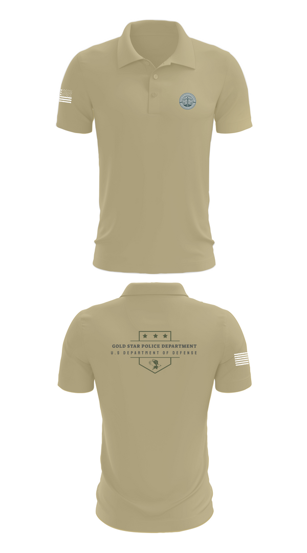 Short Sleeve Performance Polo, GOLD STAR POLICE DEPARTMENT, , Teamtime, Team time, sublimation, custom sports apparel, team uniforms, spirit wear, spiritwear, sports uniforms, custom shirts, team store, custom team store, fundraiser sports, apparel fundraiser