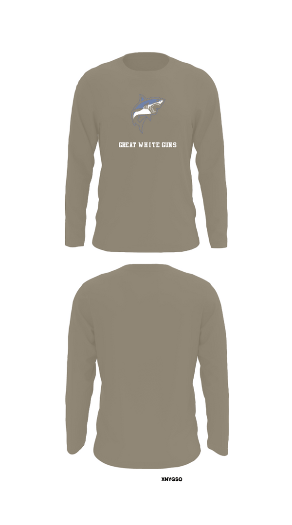 Long Sleeve Performance Shirt, Great white guns, Marines, Teamtime, Team time, sublimation, custom sports apparel, team uniforms, spirit wear, spiritwear, sports uniforms, custom shirts, team store, custom team store, fundraiser sports, apparel fundraiser