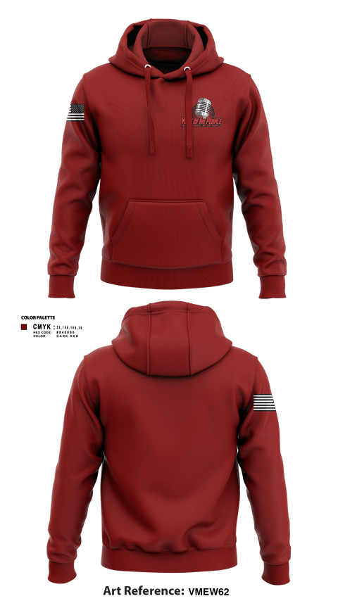 Hoodie, Voice of The People USA Radio Network, , Teamtime, Team time, sublimation, custom sports apparel, team uniforms, spirit wear, spiritwear, sports uniforms, custom shirts, team store, custom team store, fundraiser sports, apparel fundraiser