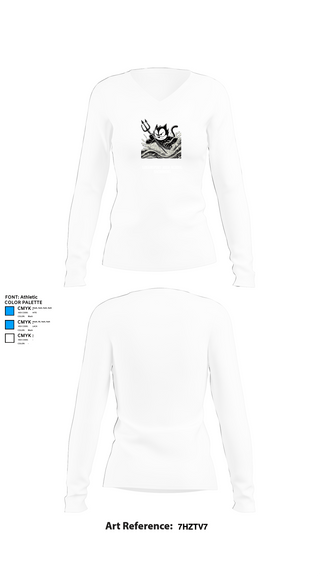 Womens Long Sleeve Vneck Shirt, Logansport High School Swimming, Swimming, Teamtime, Team time, sublimation, custom sports apparel, team uniforms, spirit wear, spiritwear, sports uniforms, custom shirts, team store, custom team store, fundraiser sports, apparel fundraiser