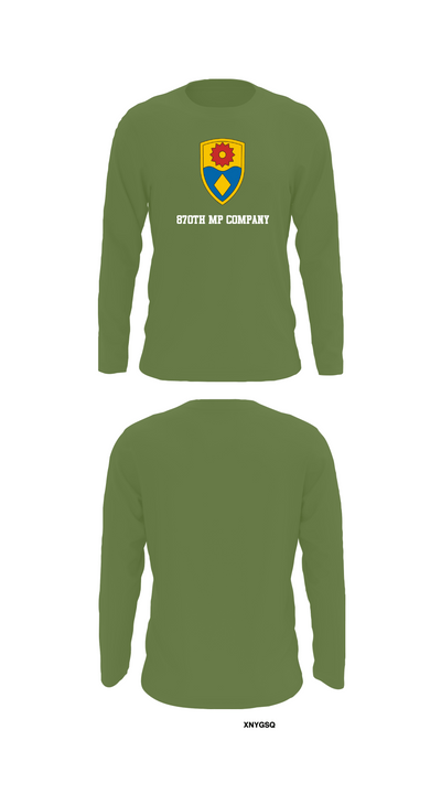 870th mp company 27373000 Long Sleeve Performance Shirt - 52