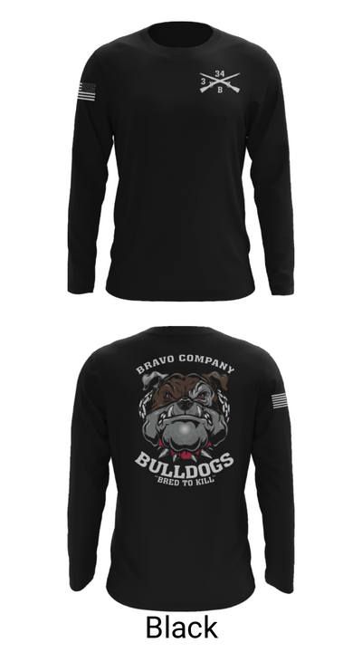 B/3-34 Bulldogs 76121406 Long Sleeve Performance Shirt - 26