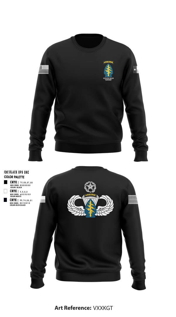 Crew Neck Sweatshirt, 197th STSC (SO)(A), National Guard, Teamtime, Team time, sublimation, custom sports apparel, team uniforms, spirit wear, spiritwear, sports uniforms, custom shirts, team store, custom team store, fundraiser sports, apparel fundraiser