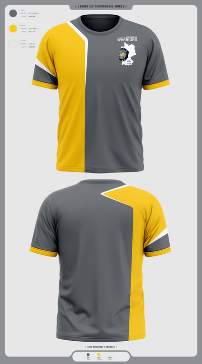 Wiesbaden warriors 36556050 Short Sleeve Performance Shirt - 1