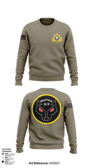 Crew Neck Sweatshirt, Fury TRP 3/2CR, Army, Teamtime, Team time, sublimation, custom sports apparel, team uniforms, spirit wear, spiritwear, sports uniforms, custom shirts, team store, custom team store, fundraiser sports, apparel fundraiser