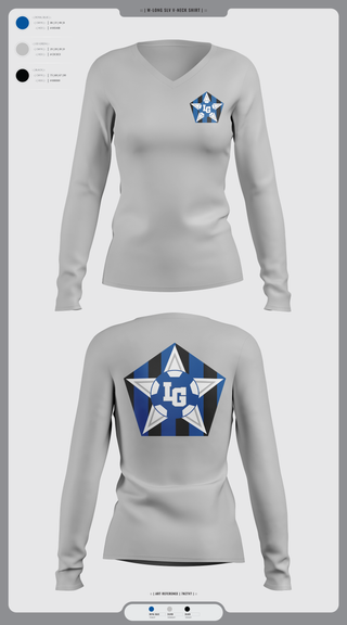 Womens Short Sleeve Vneck Shirt, LaGrange Grangers, Men's Soccer, Teamtime, Team time, sublimation, custom sports apparel, team uniforms, spirit wear, spiritwear, sports uniforms, custom shirts, team store, custom team store, fundraiser sports, apparel fundraiser
