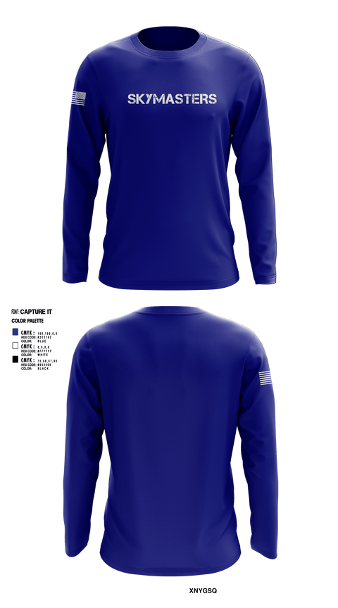 Long Sleeve Performance Shirt, Skymasters, Army, Teamtime, Team time, sublimation, custom sports apparel, team uniforms, spirit wear, spiritwear, sports uniforms, custom shirts, team store, custom team store, fundraiser sports, apparel fundraiser