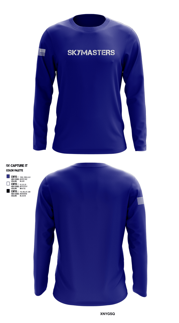Long Sleeve Performance Shirt, Skymasters, Army, Teamtime, Team time, sublimation, custom sports apparel, team uniforms, spirit wear, spiritwear, sports uniforms, custom shirts, team store, custom team store, fundraiser sports, apparel fundraiser