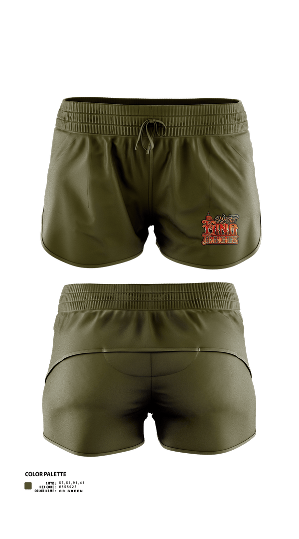 Womens Shorts, West king frenchies, , Teamtime, Team time, sublimation, custom sports apparel, team uniforms, spirit wear, spiritwear, sports uniforms, custom shirts, team store, custom team store, fundraiser sports, apparel fundraiser