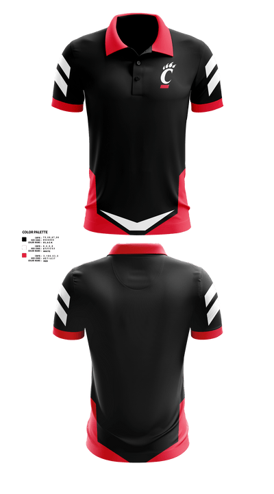 University of Cincinnati Golf 25167109 Short Sleeve Performance Polo - 40